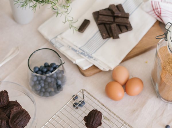 Financiers chocolate nutella