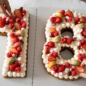 Tarta número bizcocho