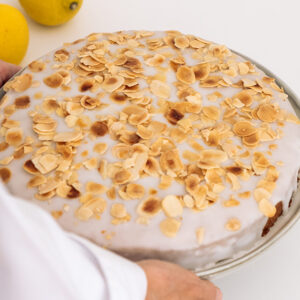 Tarta almendra limón
